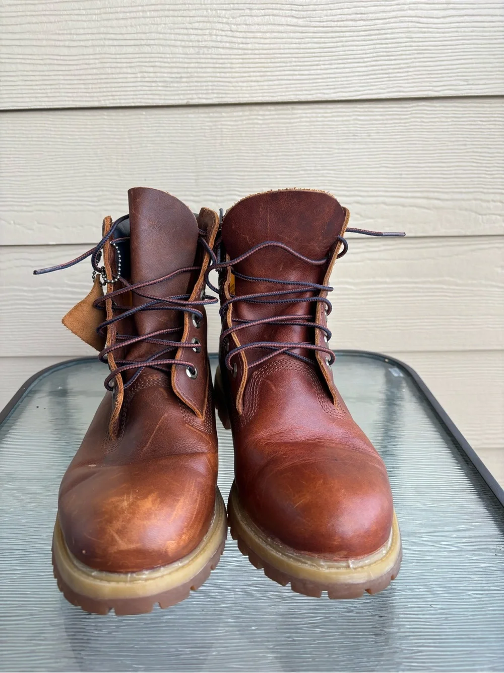 Brown Leather Timberland Primaloft 200GRAM Women’s Work Boots - Classic Lace-Up